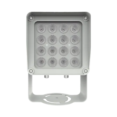 Lampara IR de Luz Continua / 16 Lámparas LED / Distancia Efectiva 16 a 25 metros / Cobertura 40° / Exterior IP66
