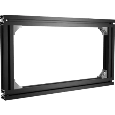Soporte Modular 1x1 / Compatible con DS-D40W-2F / Negro / Pintura Electroestática / Instalación Rápida / Ligero y Delgado