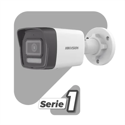 Cámara Bala IP / 2 Megapixel / Dual Light 30 m (98.4 ft) / AcuSense Lite / Audio Integrado / IP67 / PoE