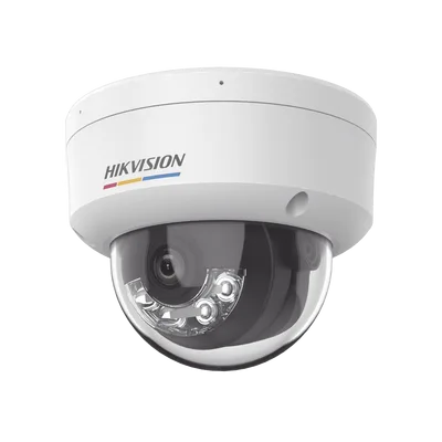 [Dual Light + ColorVu] Domo IP 2 Megapixel / Lente 2.8 mm / 30 mts IR + 30 mts Luz Blanca / Micrófono Integrado / ACUSENSE Lite / Exterior IP67 / IK08 / dWDR / PoE / Micro SD