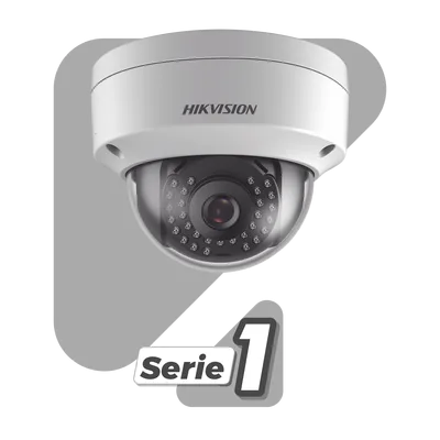 Domo IP / 4 MP / Lente 2.8 mm / IR 30 m (98 ft) / WDR 120 dB / IP67 / PoE / H.265+