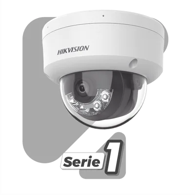 Cámara Domo IP / 8 Megapixel (4K) / Lente 2.8 mm / 113° / Dual Light 30 m (98.4 ft) / AcuSense Lite / IK08 / IP67 / PoE