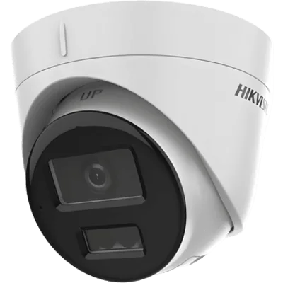 Cámara Turret IP / 4 Megapixel / Dual Light 30 m (98.4 ft) / Lente 2.8 mm / AcuSense Lite / Audio Integrado / IP67 / PoE