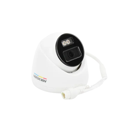 Turret IP 4 Megapixel / Imagen a Color 24/7 / PoE / Lente 2.8 mm / Luz Blanca 30 mts / Exterior IP67 / WDR 120 dB / H.265+ / ONVIF