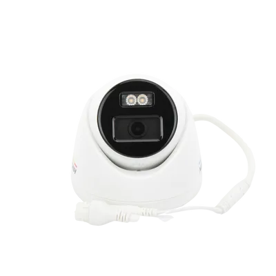 Turret IP 4 Megapixel / Imagen a Color 24/7 / PoE / Lente 2.8 mm / Luz Blanca 30 mts / Exterior IP67 / WDR 120 dB / H.265+ / ONVIF