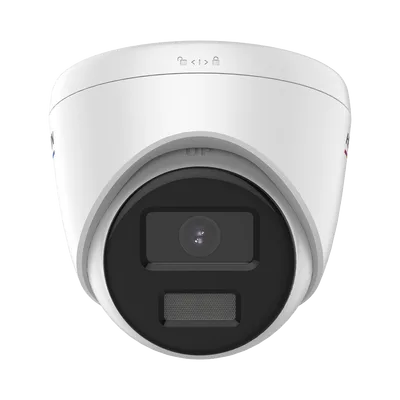 Turret IP 4 Megapixel / Imagen a Color 24/7 / PoE / Lente 2.8 mm / Luz Blanca 30 mts / Exterior IP67 / WDR 120 dB / H.265+ / ONVIF
