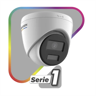 Turret IP 4 Megapixel / Imagen a Color 24/7 / PoE / Lente 2.8 mm / Luz Blanca 30 mts / Exterior IP67 / WDR 120 dB / H.265+ / ONVIF