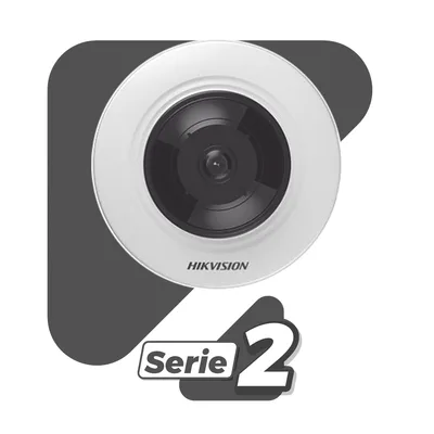 Mini Cámara Fisheye IP / 5 Megapixel / Panorámica 180°-360° / IR 8 m (26.2 ft) / Audio Integrado / PoE / Alarmas I/O