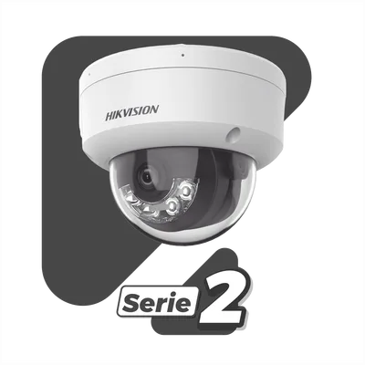 Cámara Domo IP / 2 Megapixel / Dual Light 30 m (98.4 ft) / WDR 120 dB / AcuSense / IP67 / IK10 / PoE