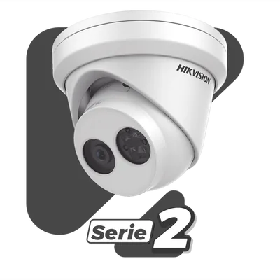 Turret IP 4 Megapixel / Lente 2.8 mm / 30 mts IR EXIR / Exterior IP67 / WDR 120 dB / PoE / ACUSENSE (Evita Falsas Alarmas) / Micrófono Integrado / Metal / MicroSD / ONVIF / ACUSEARCH