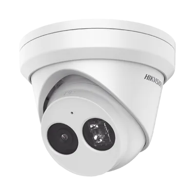 Turret IP 4 Megapixel / Lente 2.8 mm / 30 mts IR EXIR / Exterior IP67 / WDR 120 dB / PoE / ACUSENSE (Evita Falsas Alarmas) / Micrófono Integrado / Metal  / MicroSD / ONVIF / ACUSEARCH