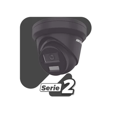Cámara Turret IP / 4 Megapixel / Dual Light 30 m (98.4 ft) / WDR 120 dB / AcuSense / IP67 / PoE / MicroSD 512 GB