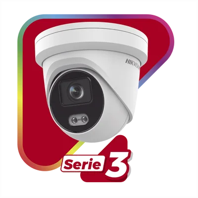 Cámara Turret IP / 4 Megapixel / Color 24/7 / Luz Blanca 40 m (131.2 ft) / Lente 4 mm / WDR 130 dB / IP67 / Audio Integrado