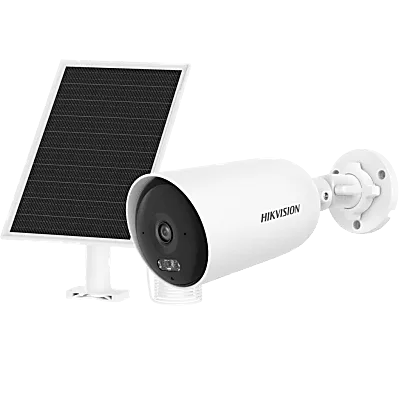 Cámara Bala IP Solar / 4 MP / AOV / Lente 2.8 mm / Iluminación Dual 30 m (98.4 ft) / 4G / IP66