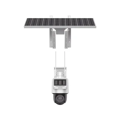 Kit Solar IP All in One / Doble Detección (Radar + PIR) / PT IP 4 Megapixel / Lente 2.8 mm / Panel Solar / Batería de Respaldo de Litio 50.76Wh (Hasta 1.5 días) / Conexión 4G / Audio de Dos Vías / Acc