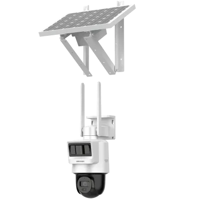 Kit Solar IP All in One / Doble Detección (Radar + PIR) / PT IP 4 Megapixel / Lente 2.8 mm / Panel Solar / Batería de Respaldo de Litio 50.76Wh (Hasta 1.5 días) / Conexión 4G / Audio de Dos Vías / Acc