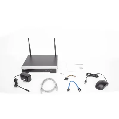 NVR IP / 8 Canales / 4 Megapixel / Wi-Fi 2.4 GHz 2x2 MIMO / 1 Bahía HDD 6 TB / Full HD / 50 Mbps Entrada