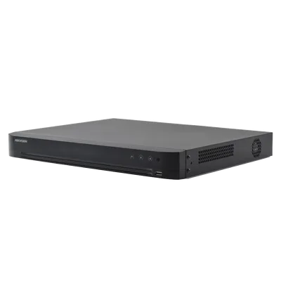 DVR 4 Megapixel / 16 Canales TURBOHD + 8 Canales IP / 1 Bahías de Disco Duro / 16 Canales de Audio / Salida de Vídeo en 4K