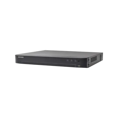 DVR 4 Megapixel / 16 Canales TURBOHD + 8 Canales IP / 1 Bahías de Disco Duro / 16 Canales de Audio / Salida de Vídeo en 4K