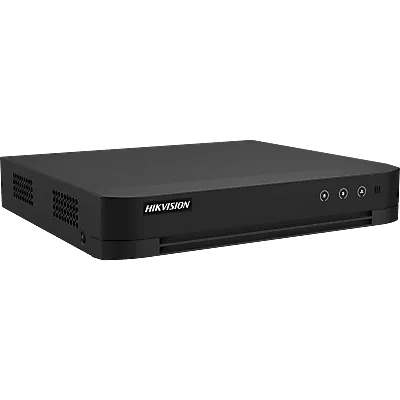 DVR Pentahíbrido / 16 Canales TurboHD + 24 Canales IP / 3K Lite / Salida 4K HDMI / H.265+ con GUANLAN AI / AcuSearch / Perimeter Protection / 1 Bahía SATA 12 TB