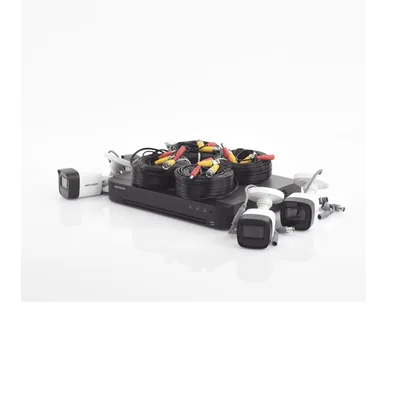 Kit de Videovigilancia TurboHD / 5 Megapixel / DVR 8 Canales / 4 Cámaras Bala con Audio / IR 30 m (98.4 ft) / IP67 / Lente 2.8 mm