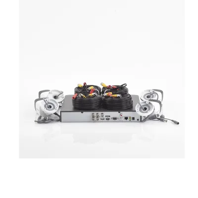 Kit de Videovigilancia TurboHD / 5 Megapixel / DVR 8 Canales / 4 Cámaras Bala con Audio / IR 30 m (98.4 ft) / IP67 / Lente 2.8 mm
