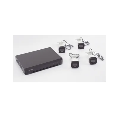 Kit TurboHD / 3K 5 Megapixel / DVR 4 Canales / 4 Cámaras Bala / Dual Light 30 m (98.4 ft) / IP67 / Micrófono Integrado / Cables 18.3 m (60 ft)