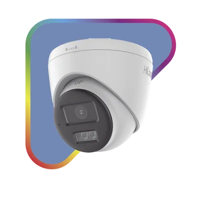 Cámara Turret TURBOHD / 2 Megapixel / Dual Light 40 m (131.2 ft) / Audio Bidireccional / ColorVu / IP67 / dWDR