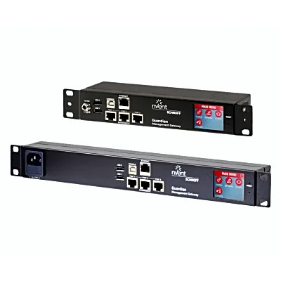 Gateway de Monitoreo Ambiental / 48 Sensores / 3 Puertos / 40 m (131.2 ft) por Puerto / 1U Rack / 1 GbE / LCD Táctil
