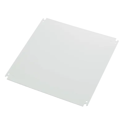 Platina de Montaje Posterior / 30x30 in (762x762 mm) / Acero Calibre 12GA / Recubrimiento en Polvo Blanco / Compatible Triplay 3/4 in