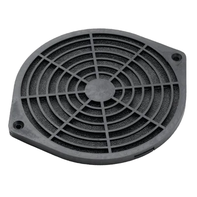 Kit Filtro Protector de Dedos para Ventilador / 6 Pulgadas (152 mm) / Filtro Extraíble Lavable / Incluye Herrajes / Plástico Negro Mate