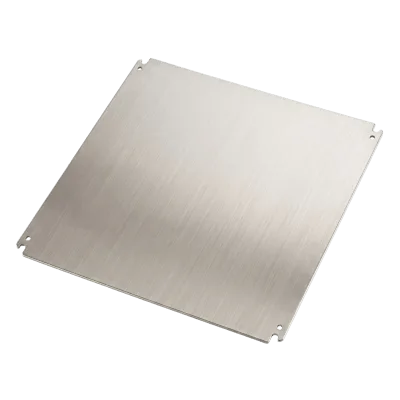 Gabinete Industrial IP66 / Acero Inoxidable 304L / 800x800x300 mm / Cerradura Doble / Puerta 130° / Placa Montaje 2 mm