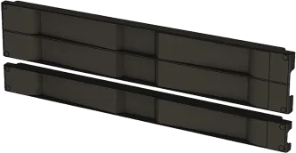 Tapa Ciega para Rack / 19" / 1 UR / Instalación a Presión Sin Herramientas / Plástico UL / Color Negro