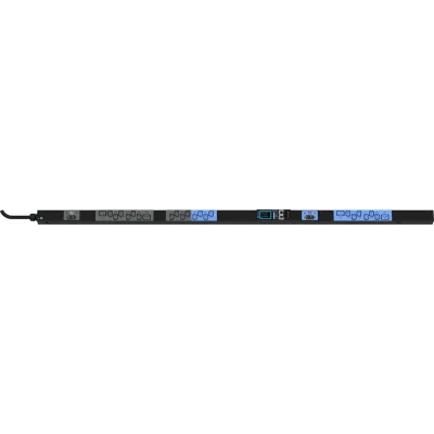 PDU Inteligente Enlogic / 24 Tomas (20) C13 + (4) C19 / 230 Vca Monofásico 32 A / 7.4 kVA / Medición y Switcheo por Toma / 2 Breakers 16 A / 0U Vertical 1.80 m (5.9 ft)