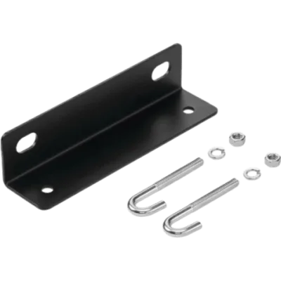 Soporte de Pared para Escalerilla de Cableado / Acero Galvanizado Calibre 10 / Acabado en Polvo Negro RAL 9005 / 18 in de Ancho / Incluye Pernos en J, Tuercas y Tornillos