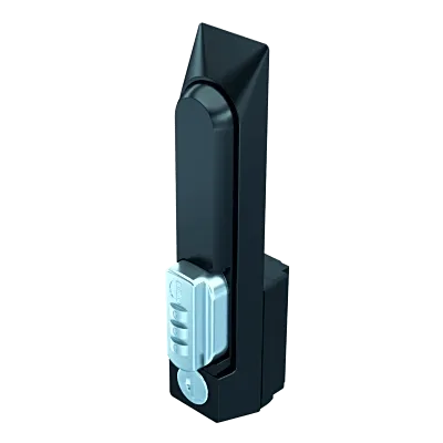 Chapa de Seguridad para Gabinete / Combinación de 3 Dígitos / Control Llave Maestra / Acero Texturizado Negro / 7.50 x 1.38 x 2.50 in
