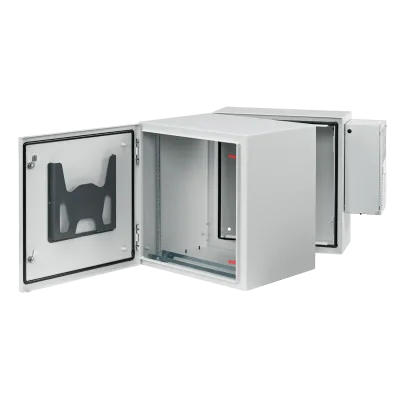 Gabinete Industrial / 19 UR / Aire Acondicionado 4000 BTU / NEMA 4/12 / IP66 / IK10 / Doble Bisagra / 36" Alto x 24" Ancho x 30" Prof (914.4 x 609.6 x 762 mm)