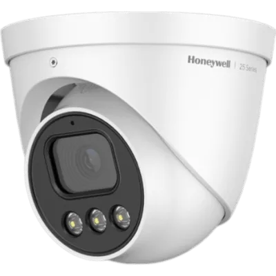 Cámara Turret IP / 2 MP / Lente Fijo 2.8 mm / Color 24/7 Dual-Light 30 m / WDR 80 dB / IP66 IK10 / PoE / NDAA