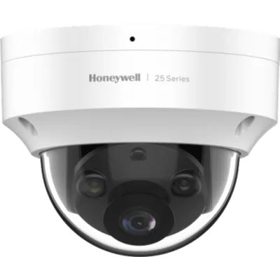 Cámara Domo IP / 2 MP / Lente Fijo 2.8 mm / Color 24/7 Dual-Light 30 m / WDR 80 dB / IP66 IK10 / PoE / NDAA