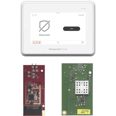 Panel de alarma todo-en-uno con pantalla táctil de 7 pulgadas y módulo de toma de control para sensores 5800, 2GIG, DSC, ITI/Qolsys y Bosch