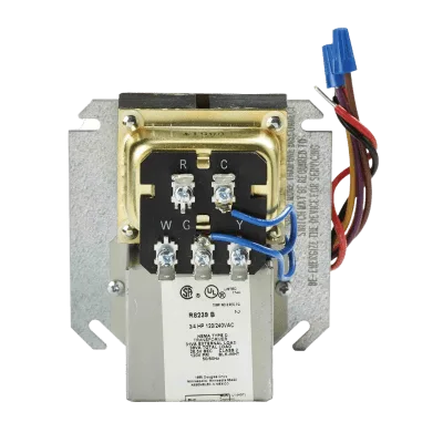 Centro de Ventilador / Transformador 38 VA / Relevador SPDT 3/4 HP / Montaje Caja 4 Pulgadas / Protección Sobrecarga