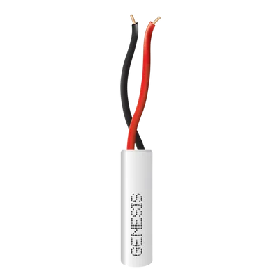 Cable para Alarma / 2x22 AWG / Cobre Sólido / Riser CMR-CL3R / 305 m (1000 ft) / Blanco