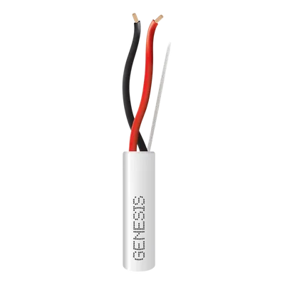 Cable para Alarma / 2x18 AWG / 305 m (1000 ft) / Riser / Blanco