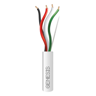 Cable para Alarma / 4 Conductores / 18 AWG / Riser FT4 / 152 m (500 ft) / Blanco