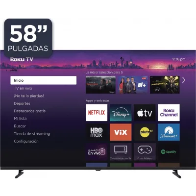 Smart TV QLED / 58 Pulgadas / 4K UHD / Dolby Audio / Wi-Fi 2T2R / 3 HDMI / VESA 200x200 mm