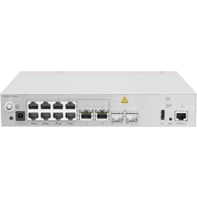 Controladora de Puntos de Acceso / 10 puertos 10/100/1000 Mbps / 2 puertos 10GE SFP+ / Hotspot 2.0 / Roaming Capa 2 y 3 / Rendimiento 12 Gbps / Soporta 1,024 Puntos de acceso Huawei eKit