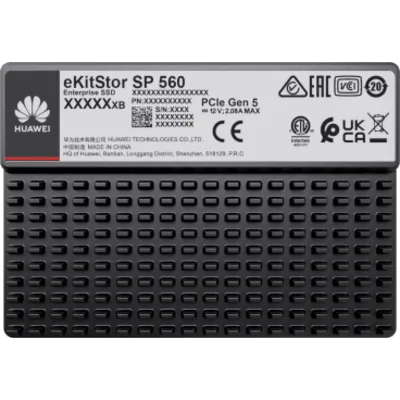Unidad de Estado Sólido (SSD Huawei eKitStor SP 560) Empresarial de 7.68 TB / NVM2 2.0 / U.2 de 2.5'' / PCle 5.0 / 14,800 MB/s Lectura / 11,000 MB/s Escritura / Almacenamiento empresarial y big data