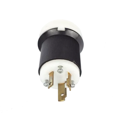 Clavija Industrial con Bloqueo de Media Vuelta / 30 A / 250 V CA / 2 Polos 3 Hilos / NEMA L6-30P / 2.75' (69.85 mm) Alto