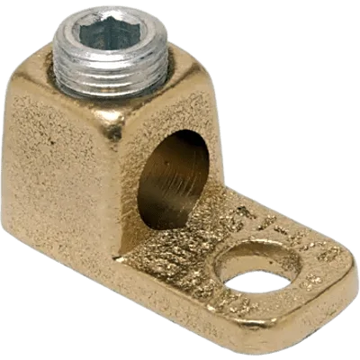 Conector de Cobre con 1 Orificio para Cable Calibre 14 AWG (Sólido)-8 AWG (Trenzado) / Orificio #10.