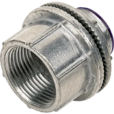 Conector Hub / Zinc / 3/4" / Resistente a Intemperie / Áreas Peligrosas / Terminación Natural